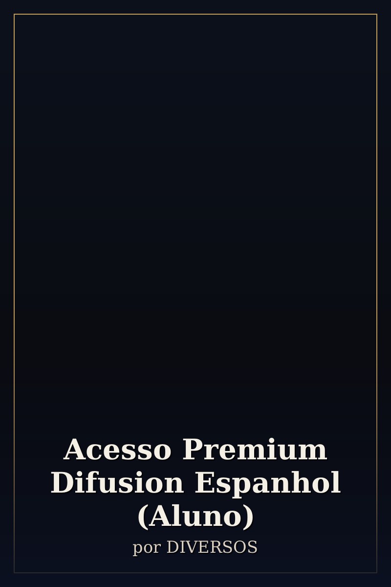 Capa de Acesso Premium Difusion Espanhol (Aluno)