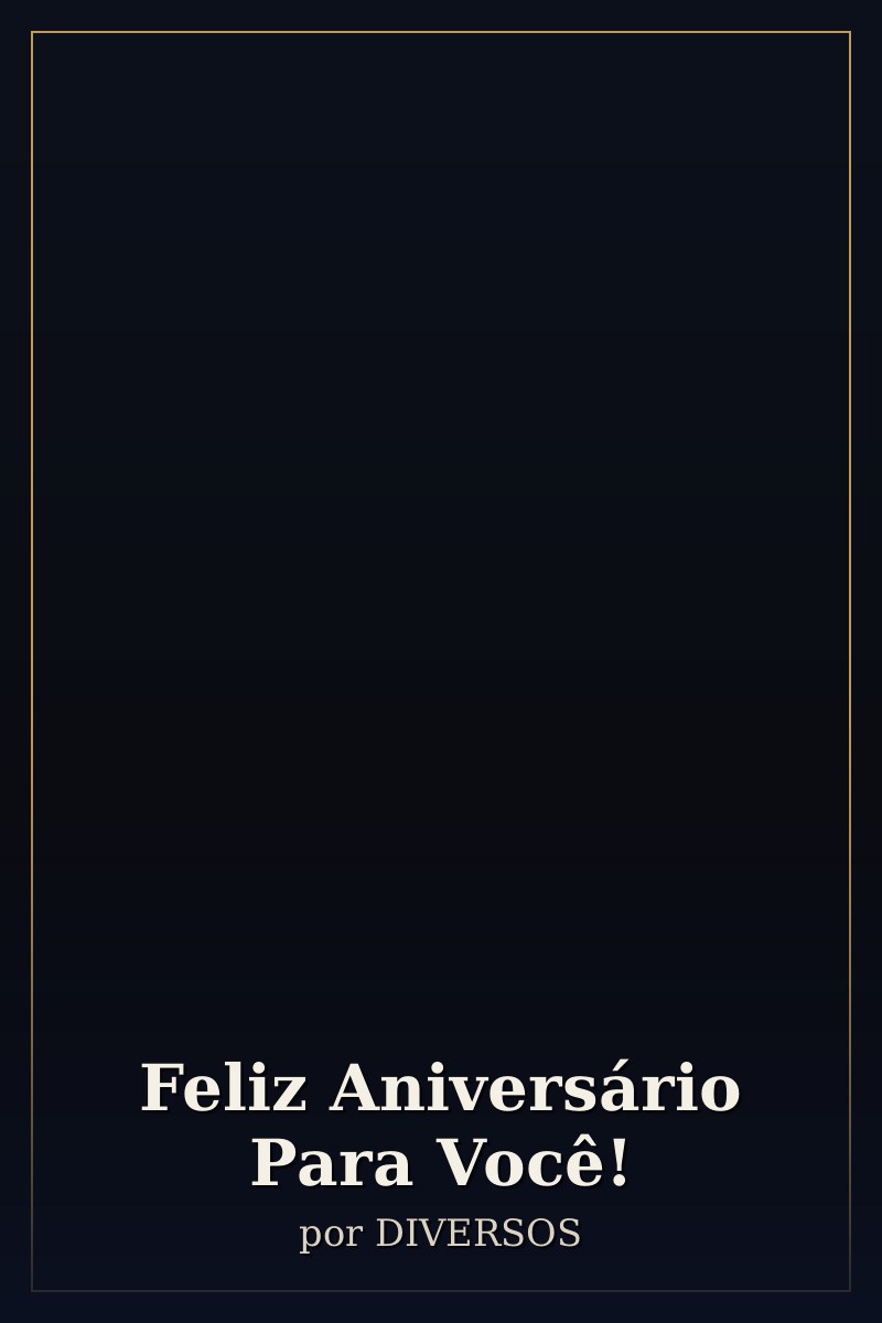 Capa de Feliz Aniversário Para Você!