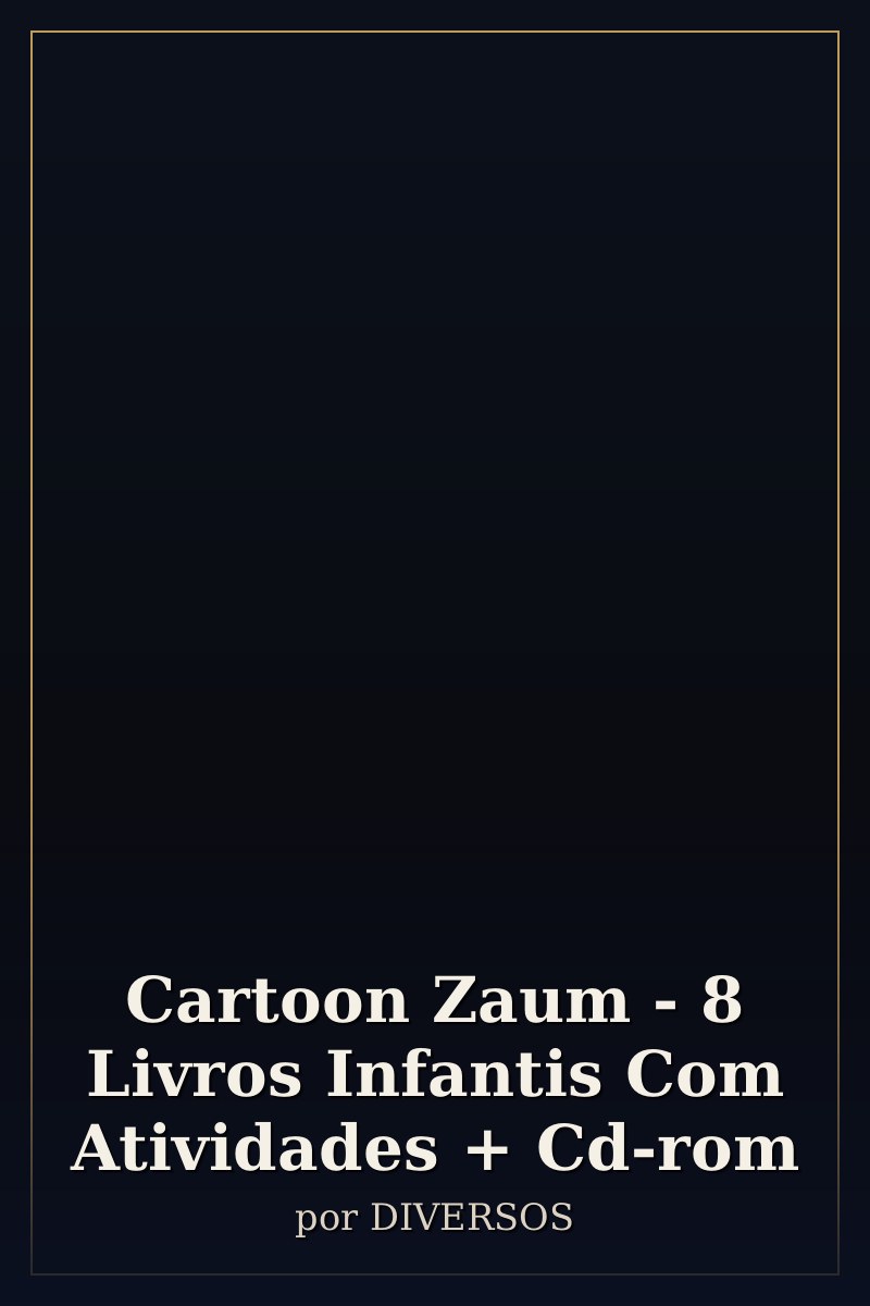 Capa de Cartoon Zaum - 8 Livros Infantis Com Atividades + Cd-rom