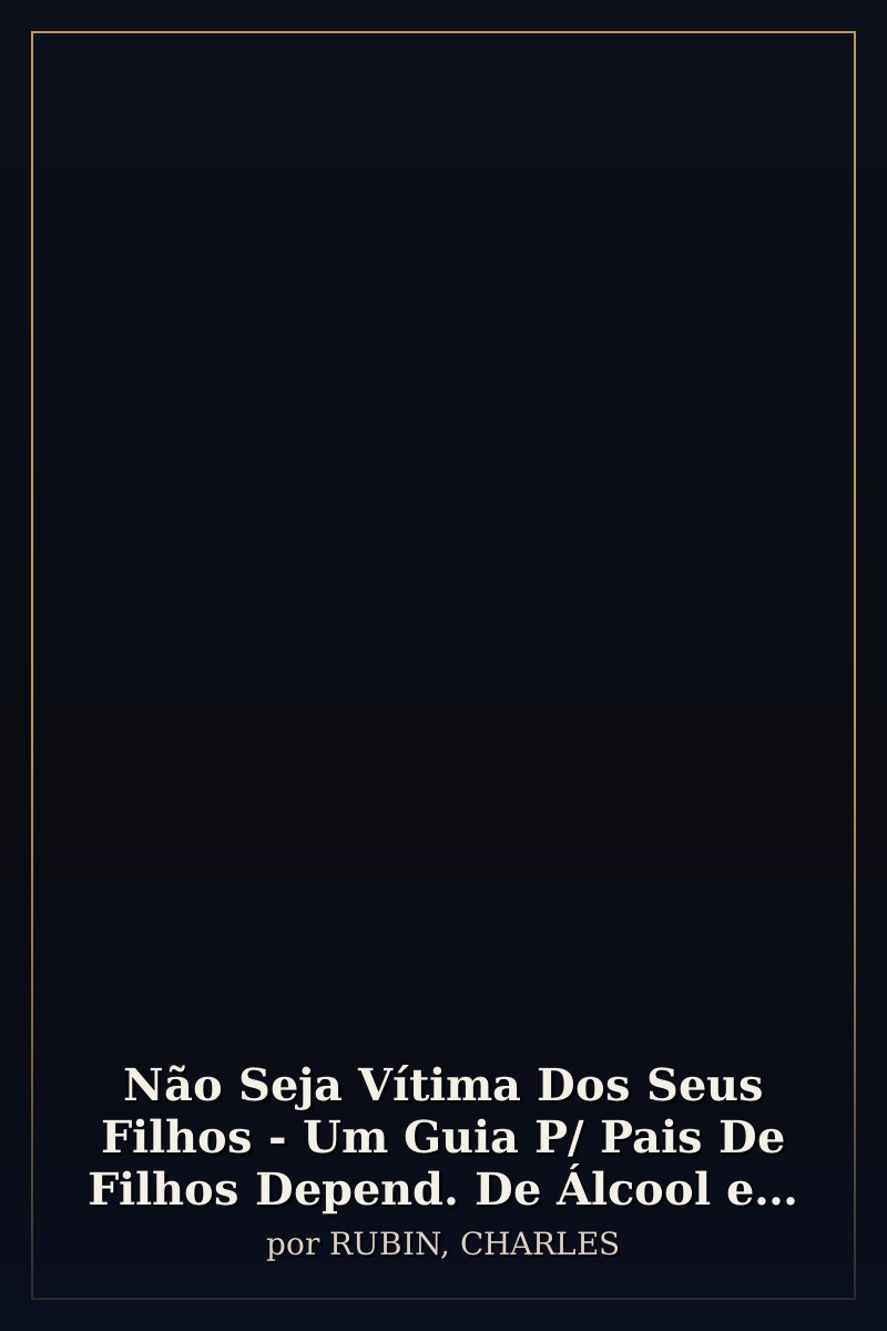 Capa de Não Seja Vítima Dos Seus Filhos - Um Guia P/ Pais De Filhos Depend. De Álcool e Drog