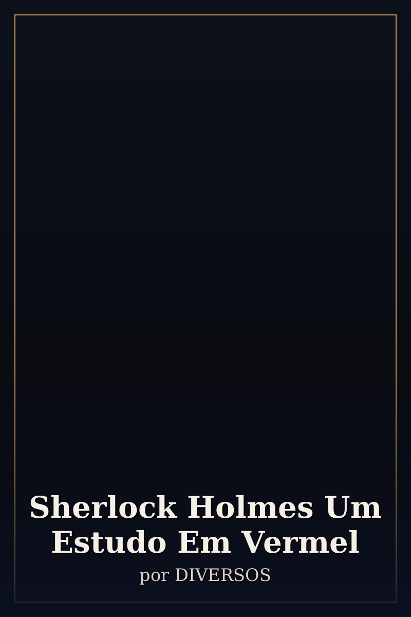 Capa de Sherlock Holmes Um Estudo Em Vermel