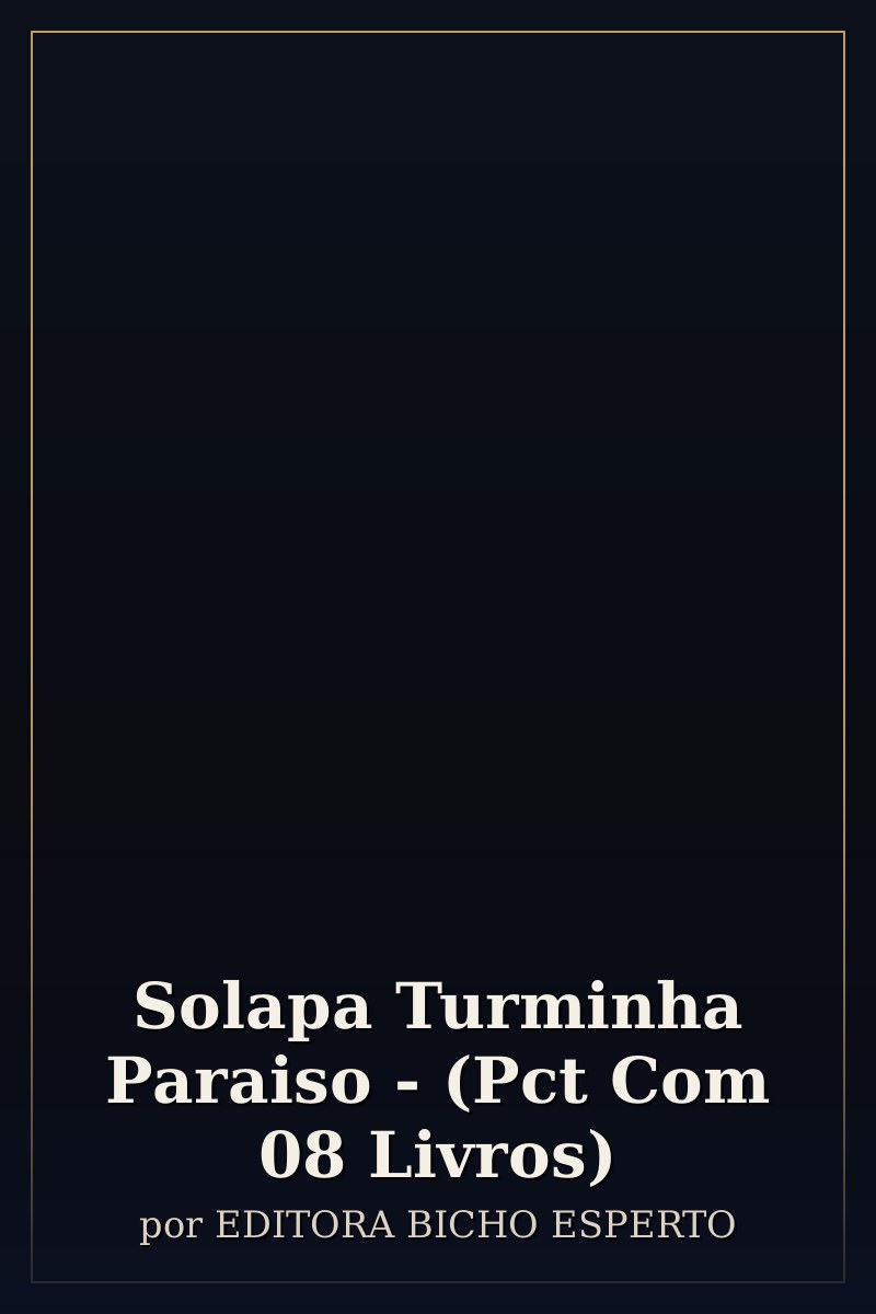 Capa de Solapa Turminha Paraiso - (Pct Com 08 Livros)
