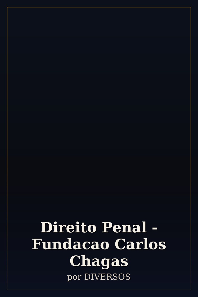 Capa de Direito Penal - Fundacao Carlos Chagas