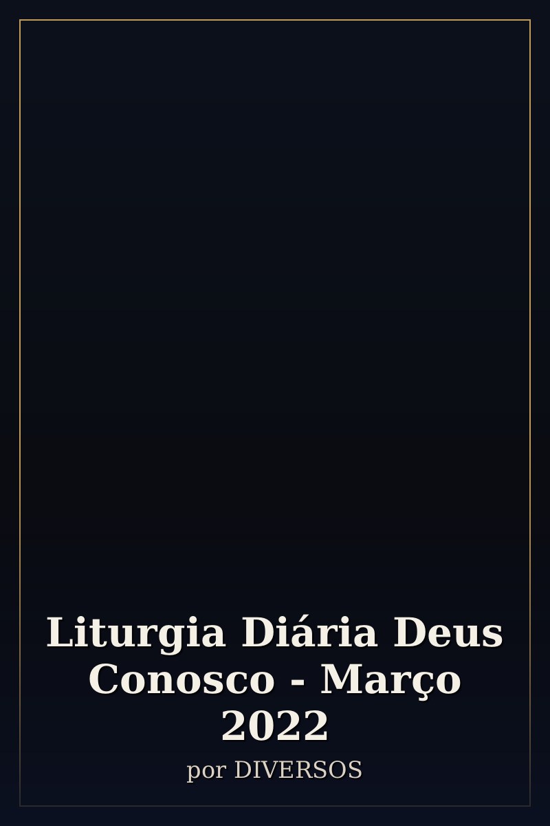 Capa de Liturgia Diária Deus Conosco - Março 2022