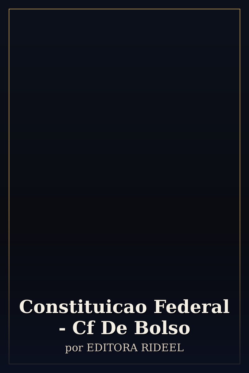 Capa de Constituicao Federal - Cf De Bolso
