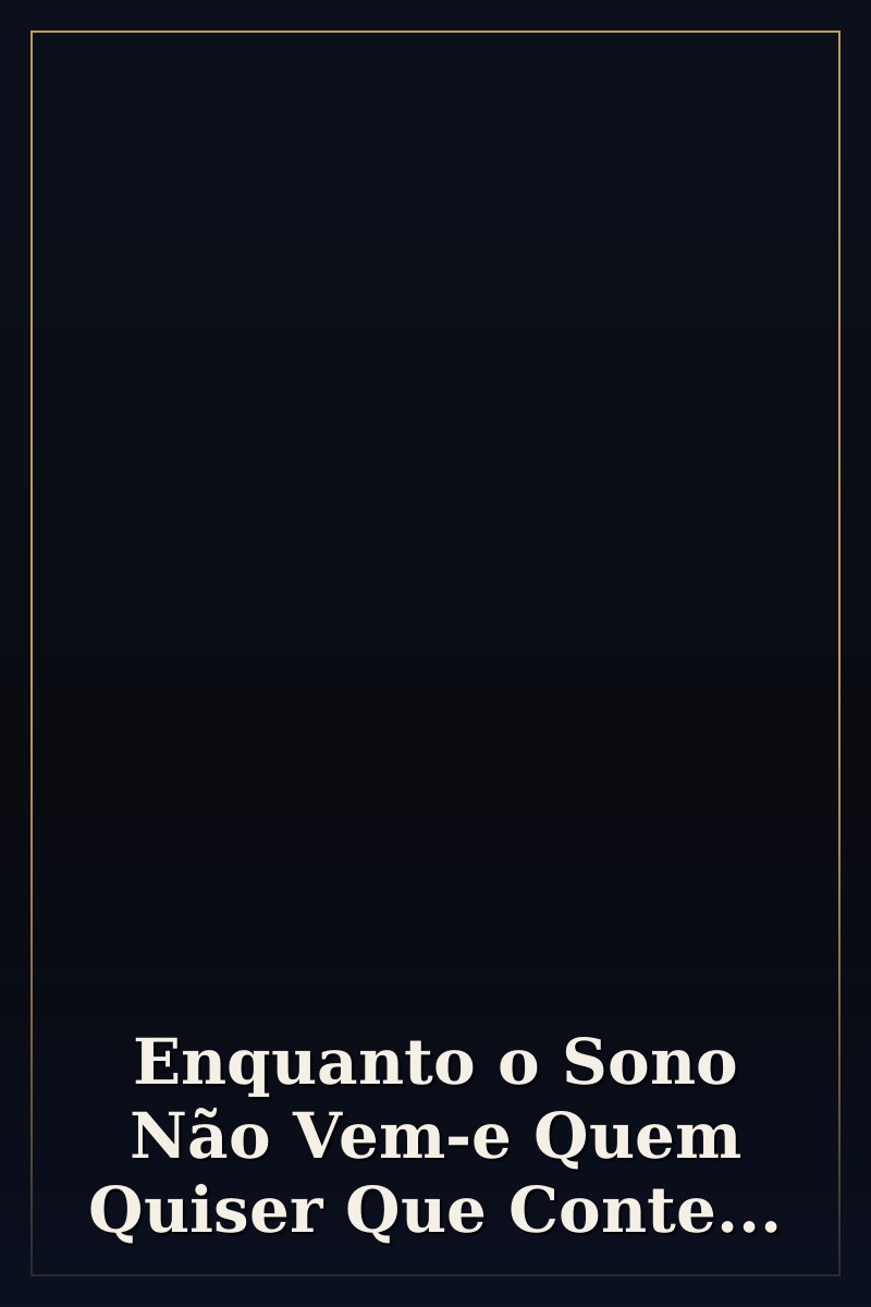 Capa de Enquanto o Sono Não Vem-e Quem Quiser Que Conte...