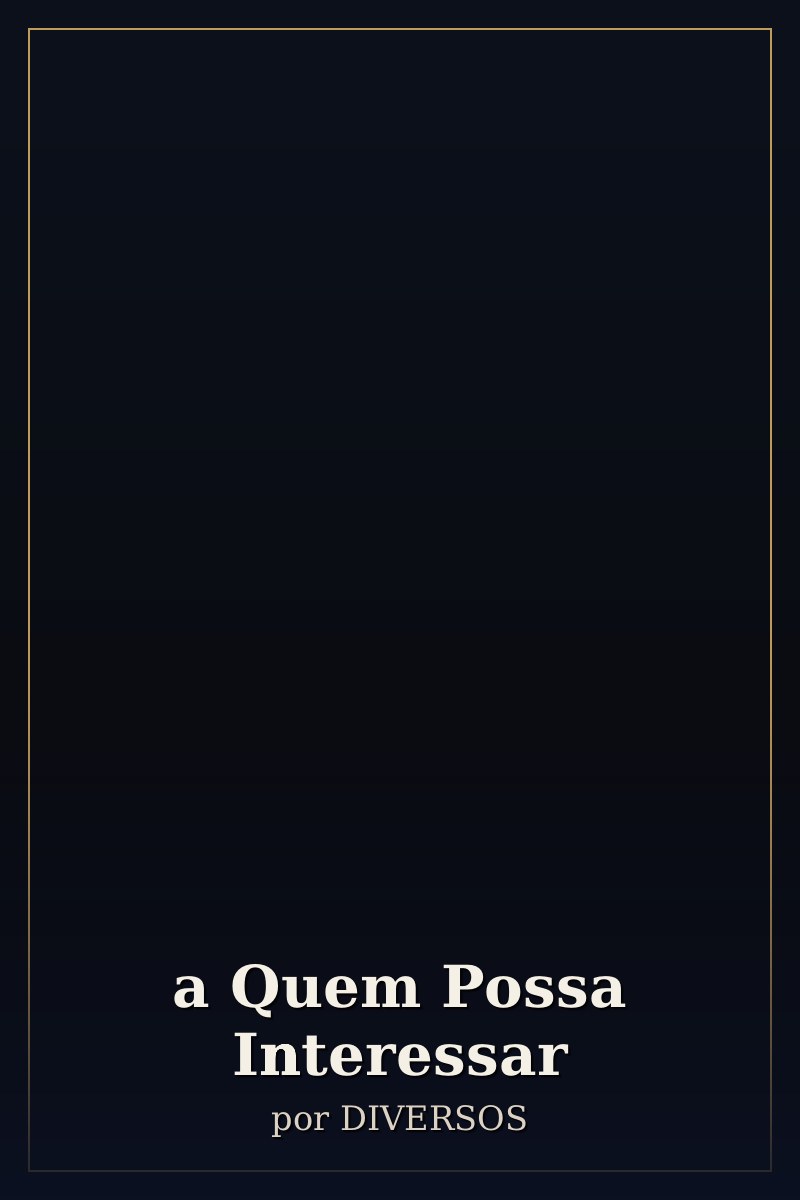 Capa de a Quem Possa Interessar
