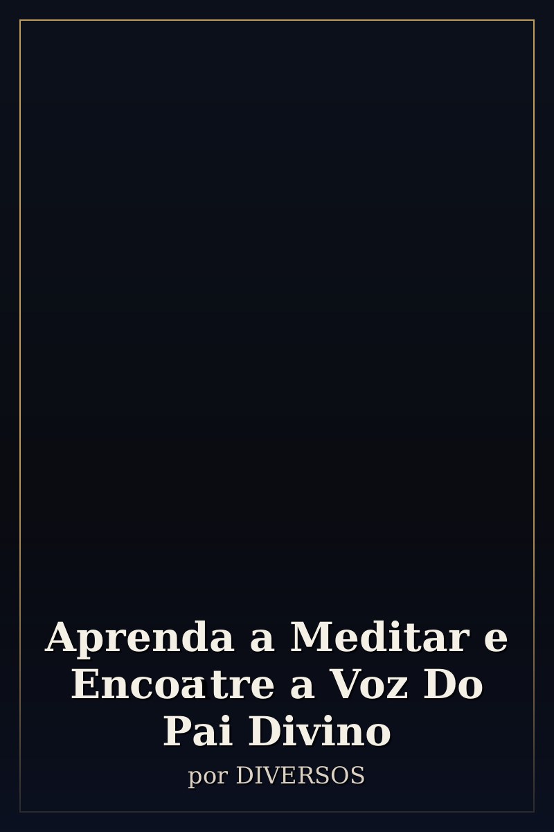 Capa de Aprenda a Meditar e Encontre a Voz Do Pai Divino
