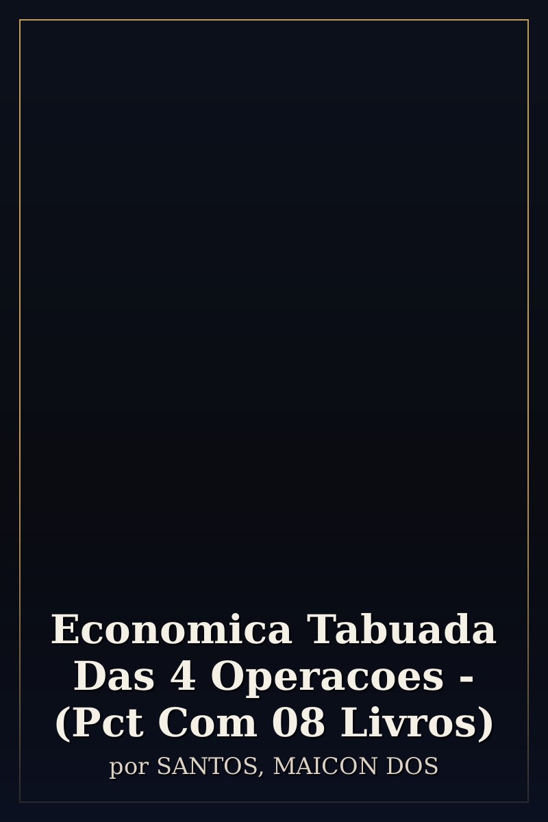 Capa de Economica Tabuada Das 4 Operacoes - (Pct Com 08 Livros)