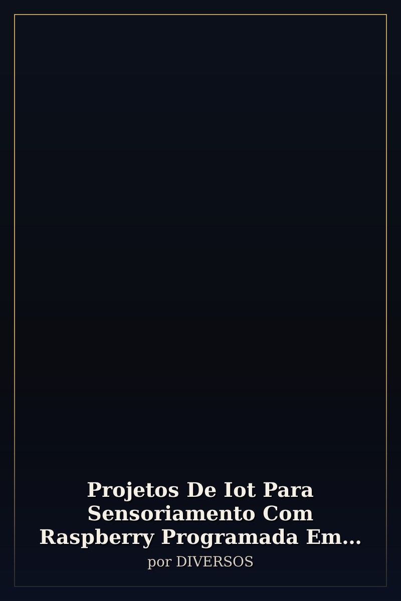 Capa de Projetos De Iot Para Sensoriamento Com Raspberry Programada Em Python