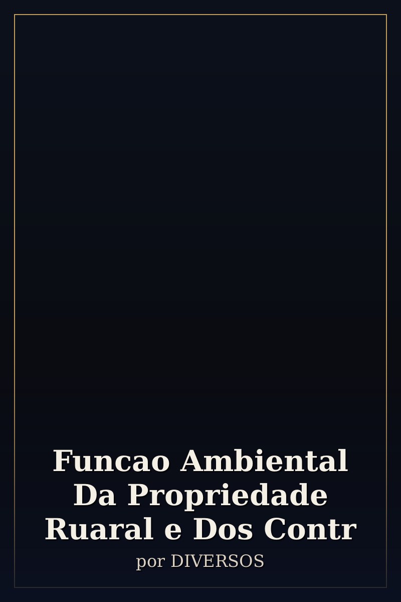 Capa de Funcao Ambiental Da Propriedade Ruaral e Dos Contr