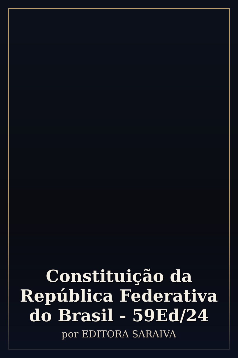 Capa de Constituição da República Federativa do Brasil - 59Ed/24