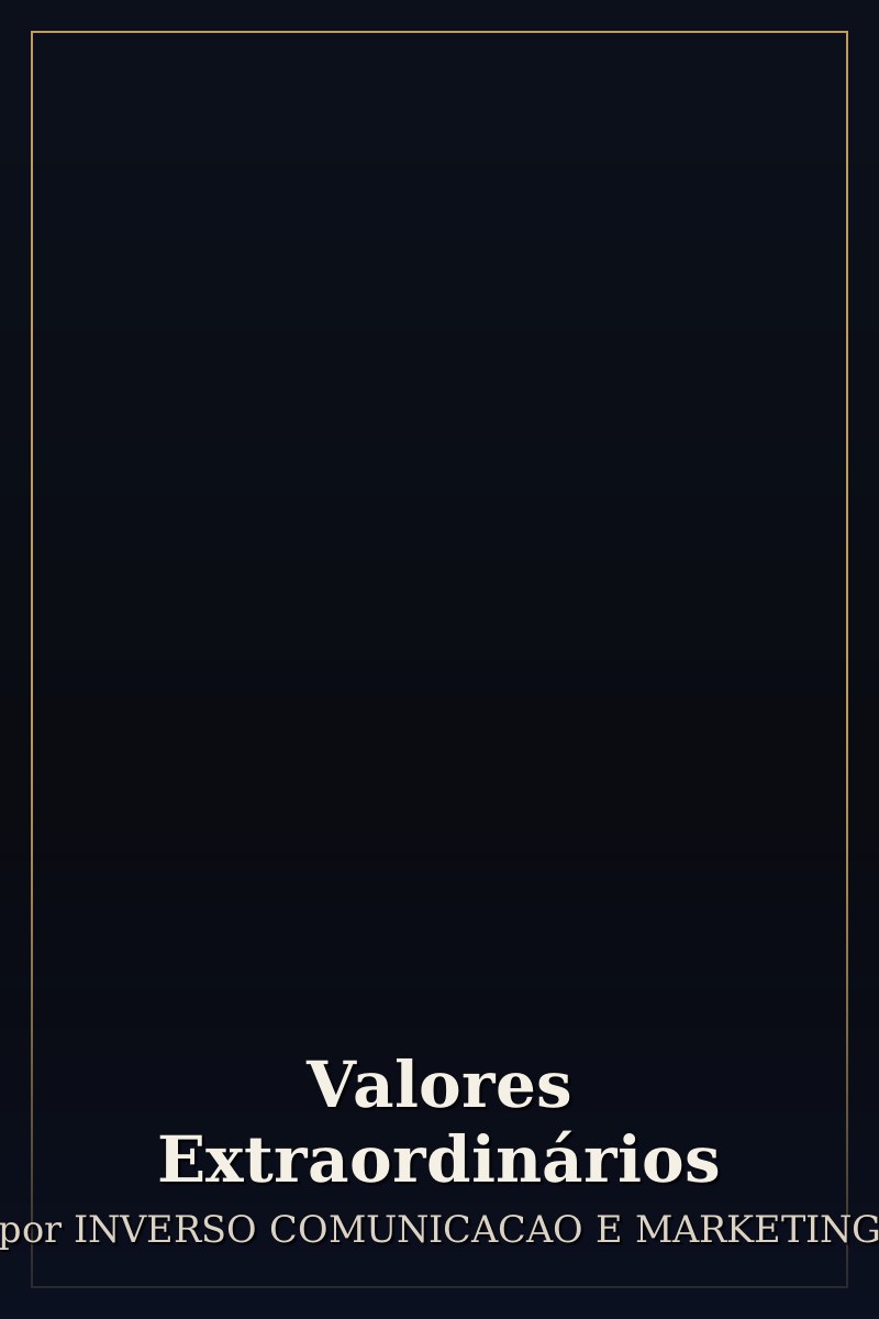 Capa de Valores Extraordinários