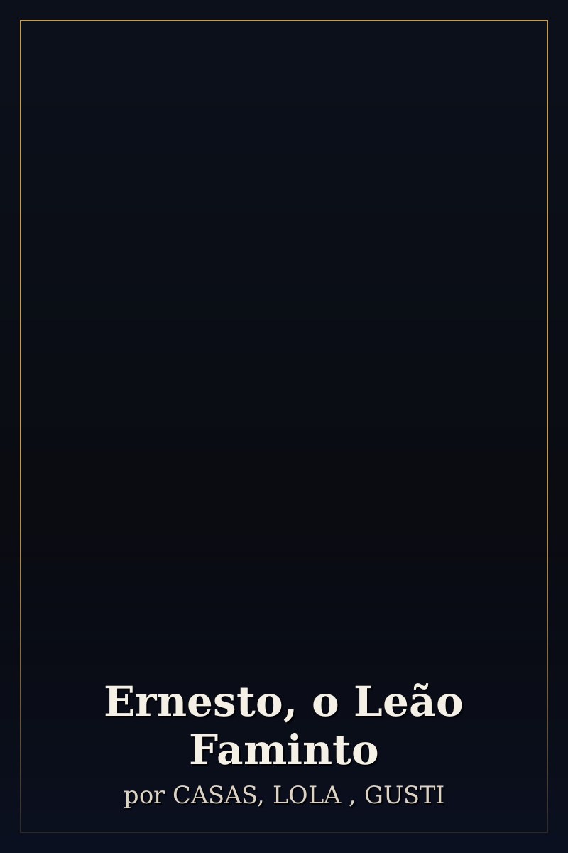 Capa de Ernesto, o Leão Faminto