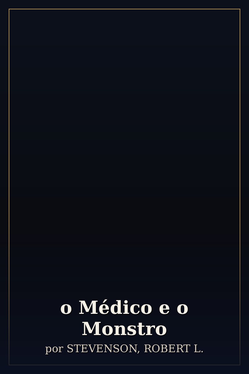 Capa de o Médico e o Monstro