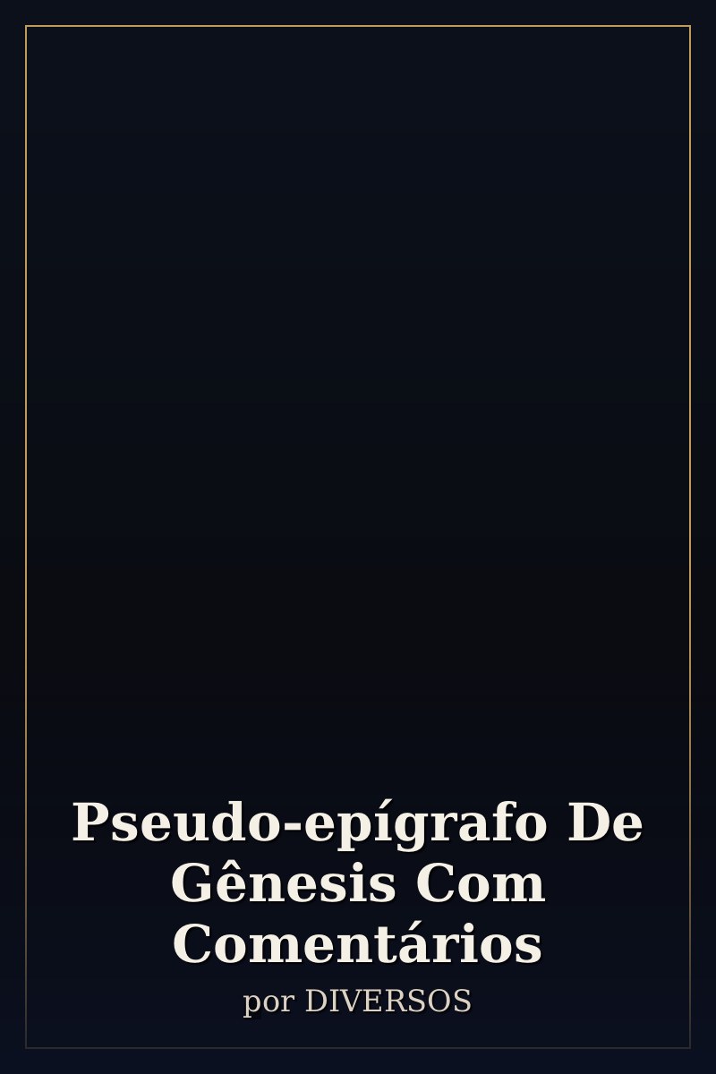 Capa de Pseudo-epígrafo De Gênesis Com Comentários