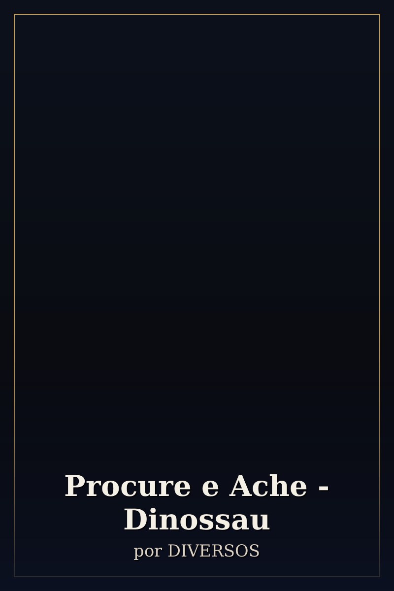 Capa de Procure e Ache - Dinossau
