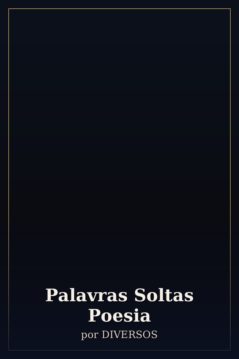 Capa de Palavras Soltas Poesia