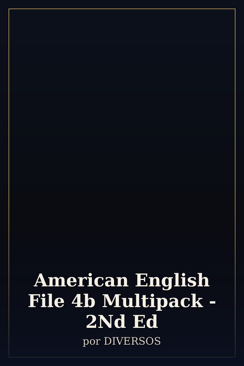 Capa de American English File 4b Multipack - 2Nd Ed