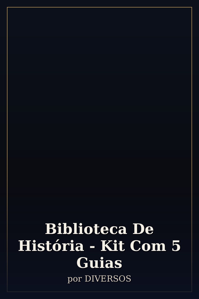 Capa de Biblioteca De História - Kit Com 5 Guias