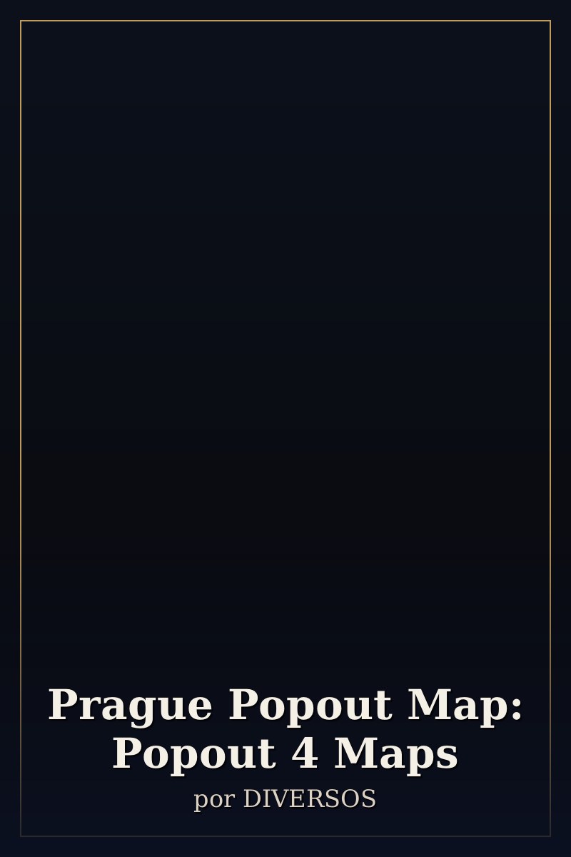 Capa de Prague Popout Map: Popout 4 Maps