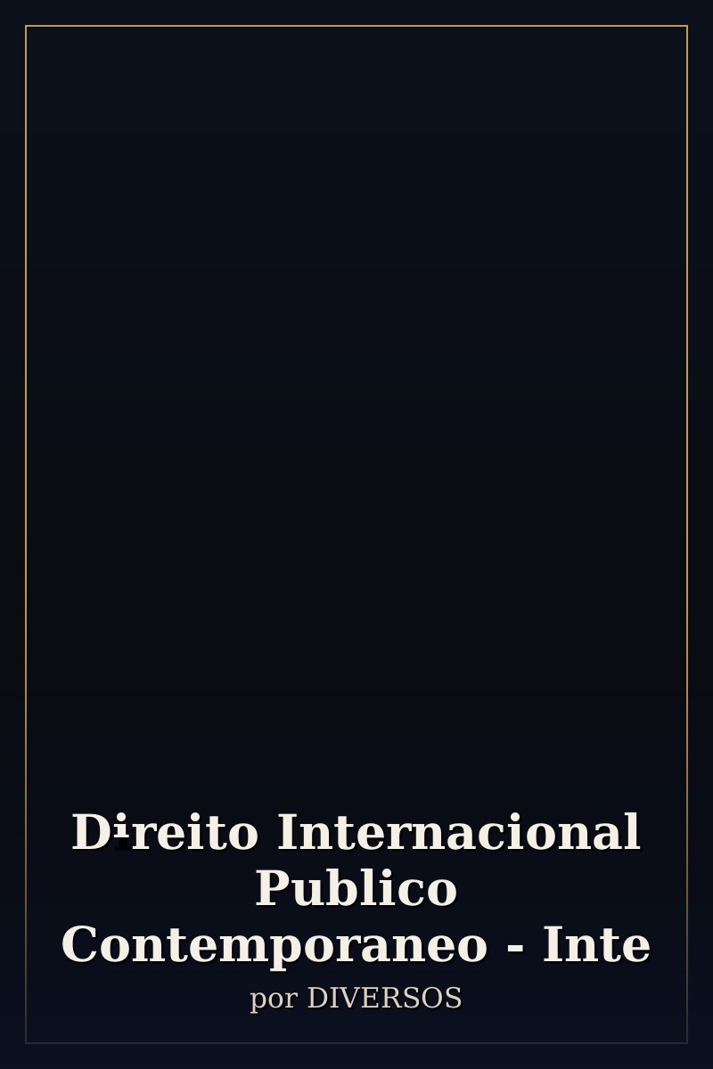 Capa de Direito Internacional Publico Contemporaneo - Inte