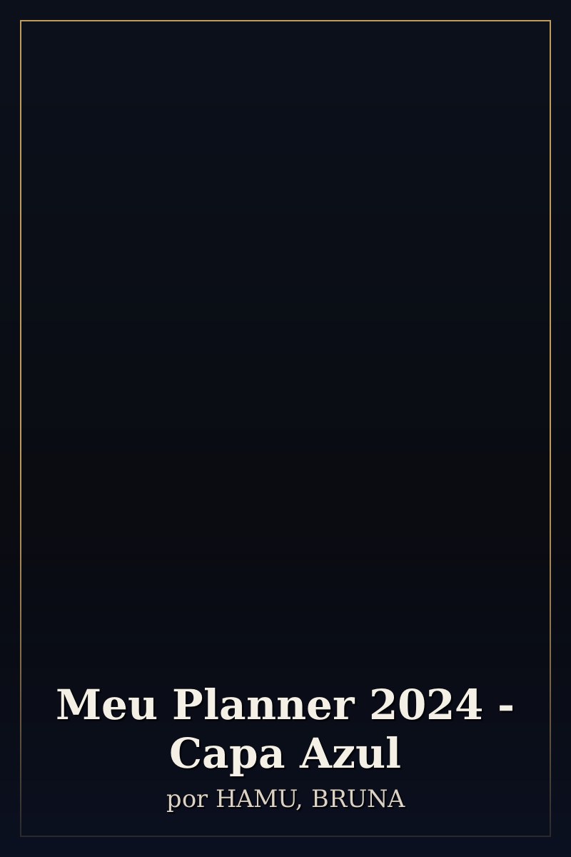 Capa de Meu Planner 2024 - Capa Azul