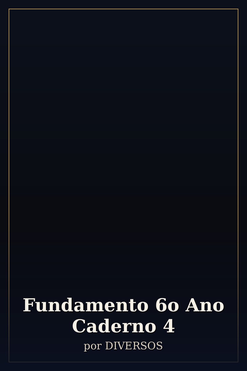 Capa de Fundamento 6o Ano Caderno 4