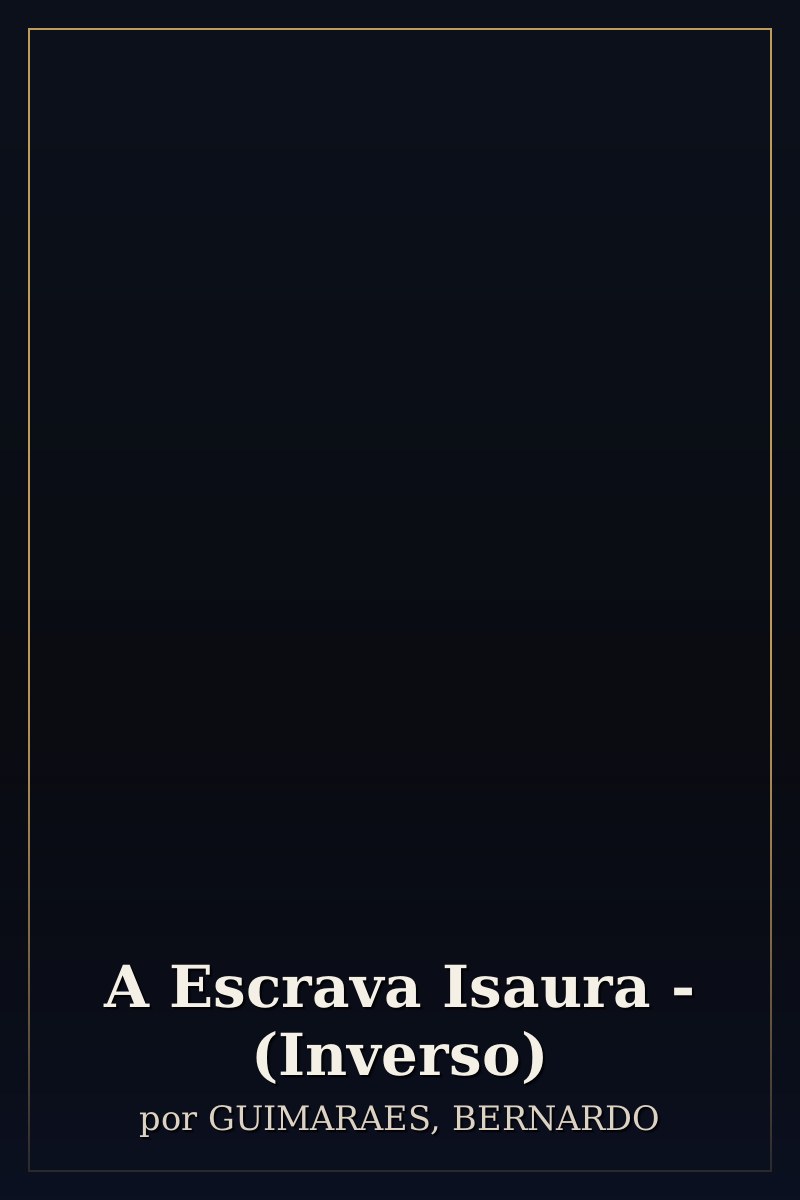 Capa de A Escrava Isaura - (Inverso)