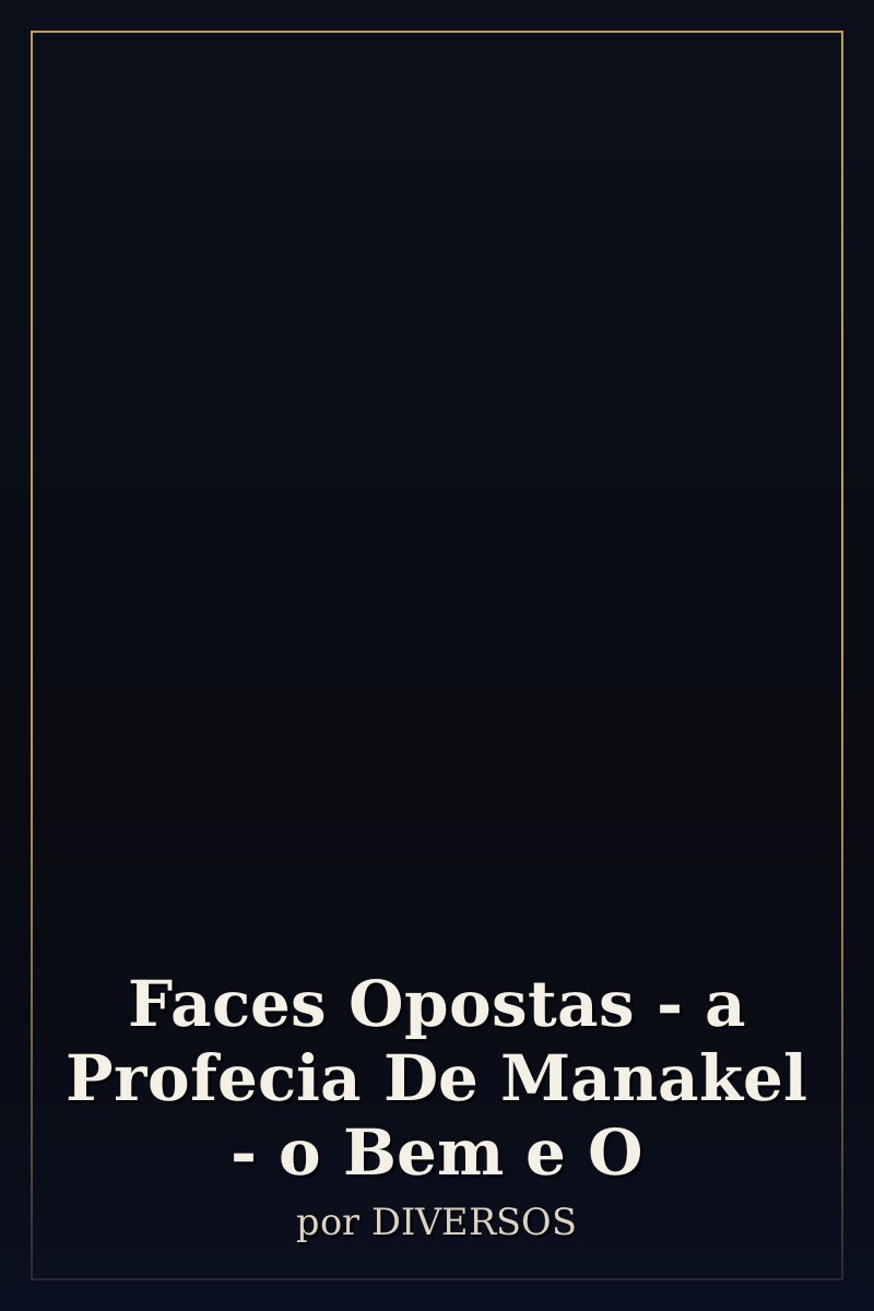 Capa de Faces Opostas - a Profecia De Manakel - o Bem e O
