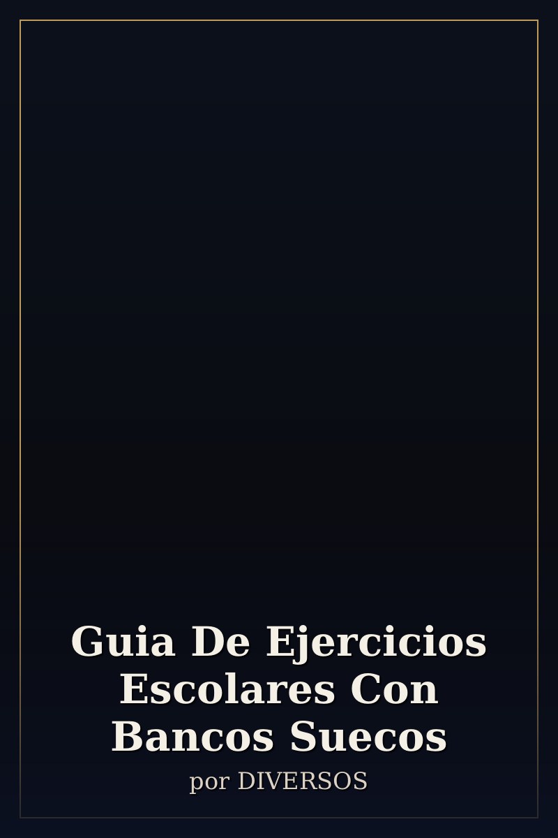 Capa de Guia De Ejercicios Escolares Con Bancos Suecos