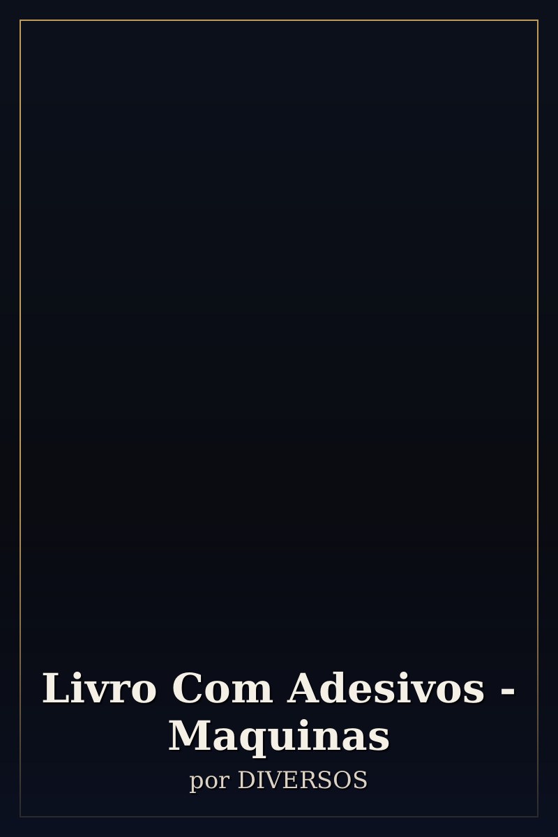 Capa de Livro Com Adesivos - Maquinas