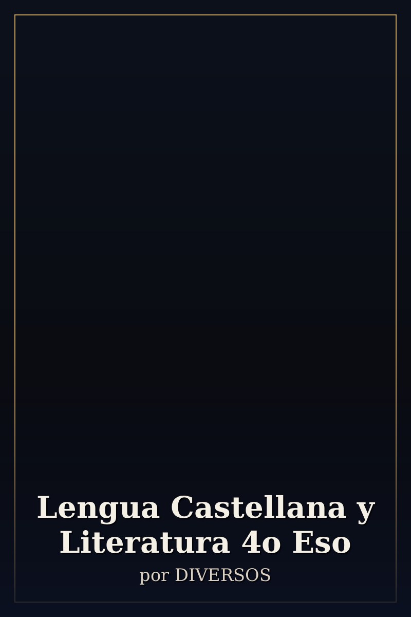 Capa de Lengua Castellana y Literatura 4o Eso