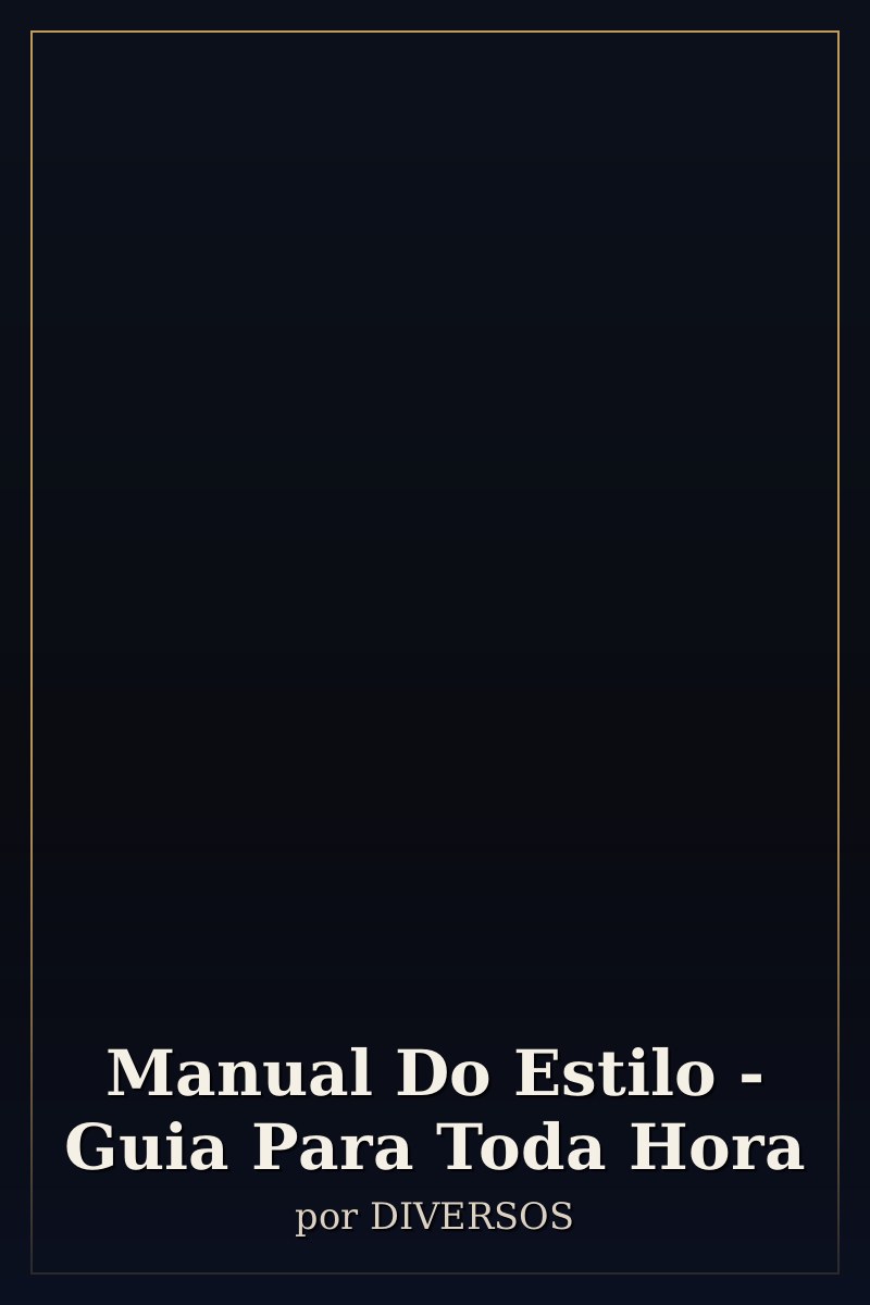 Capa de Manual Do Estilo - Guia Para Toda Hora