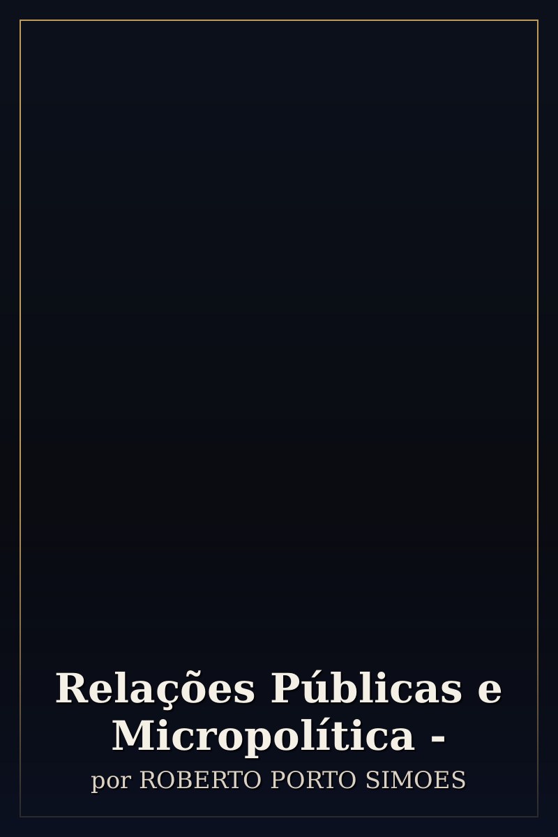 Capa de Relações Públicas e Micropolítica -