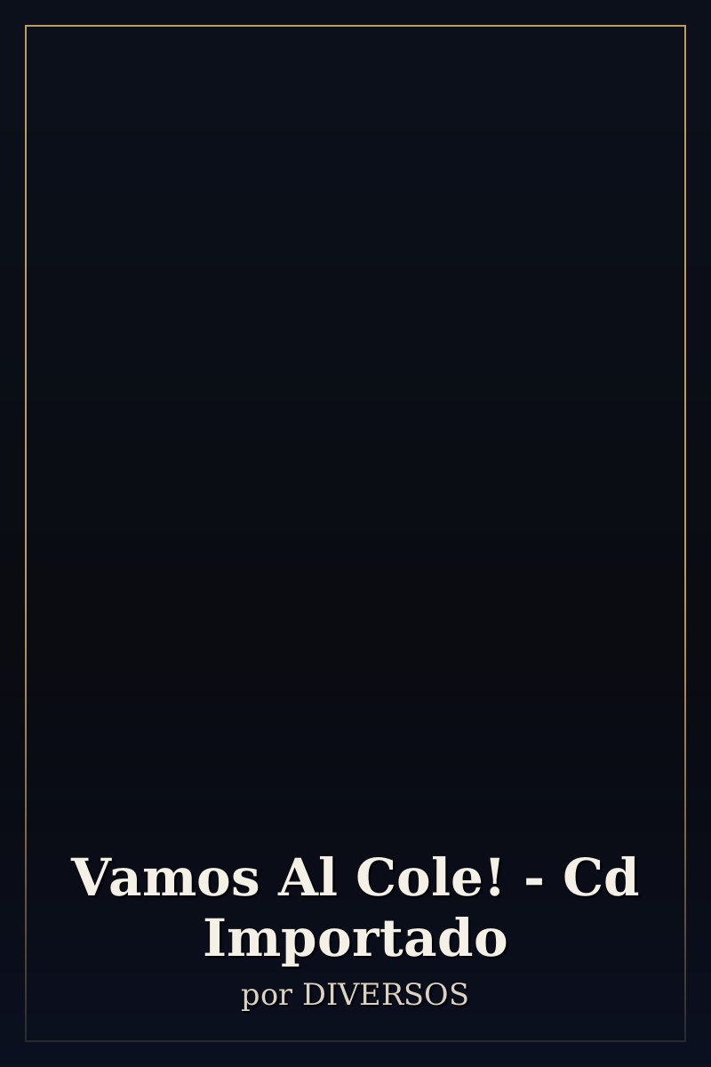 Capa de Vamos Al Cole! - Cd Importado