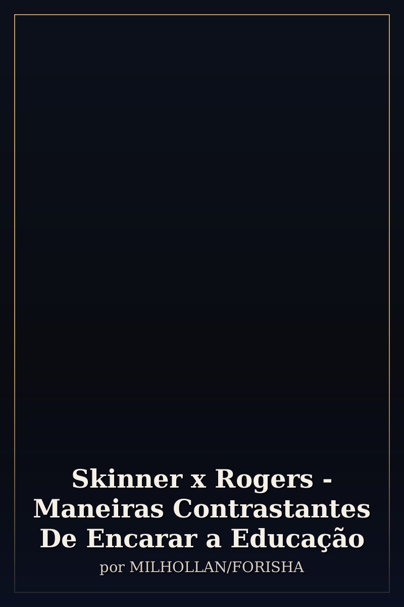 Capa de Skinner x Rogers - Maneiras Contrastantes De Encarar a Educação