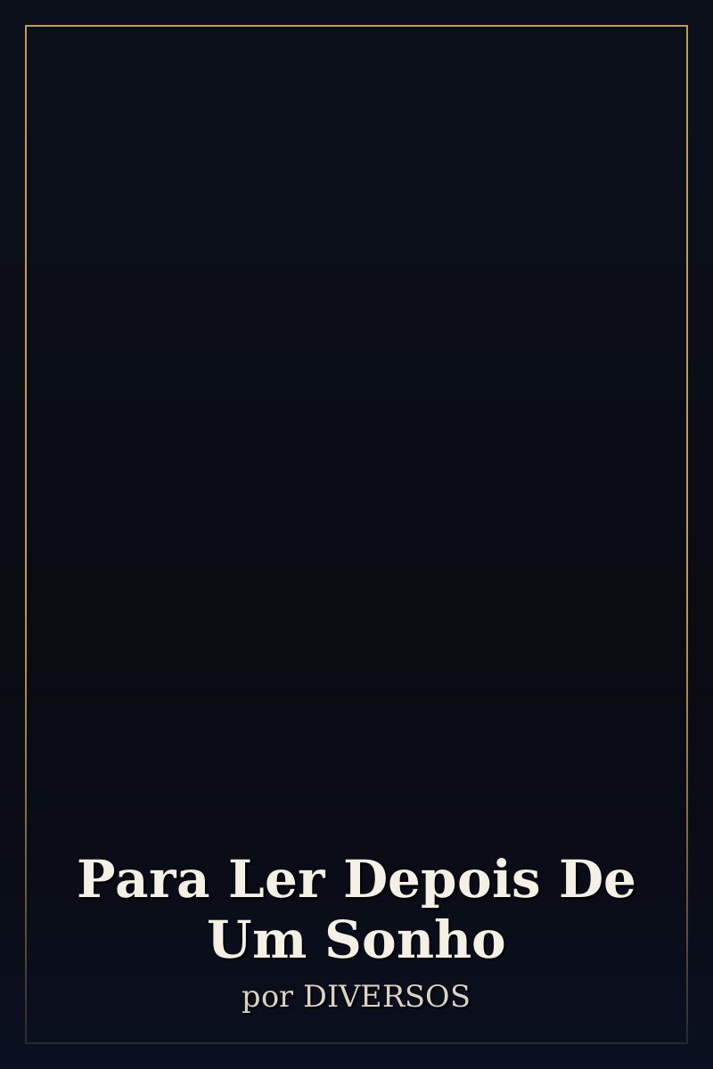 Capa de Para Ler Depois De Um Sonho