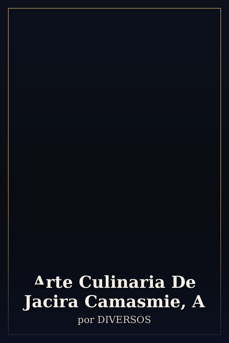 Capa de Arte Culinaria De Jacira Camasmie, A